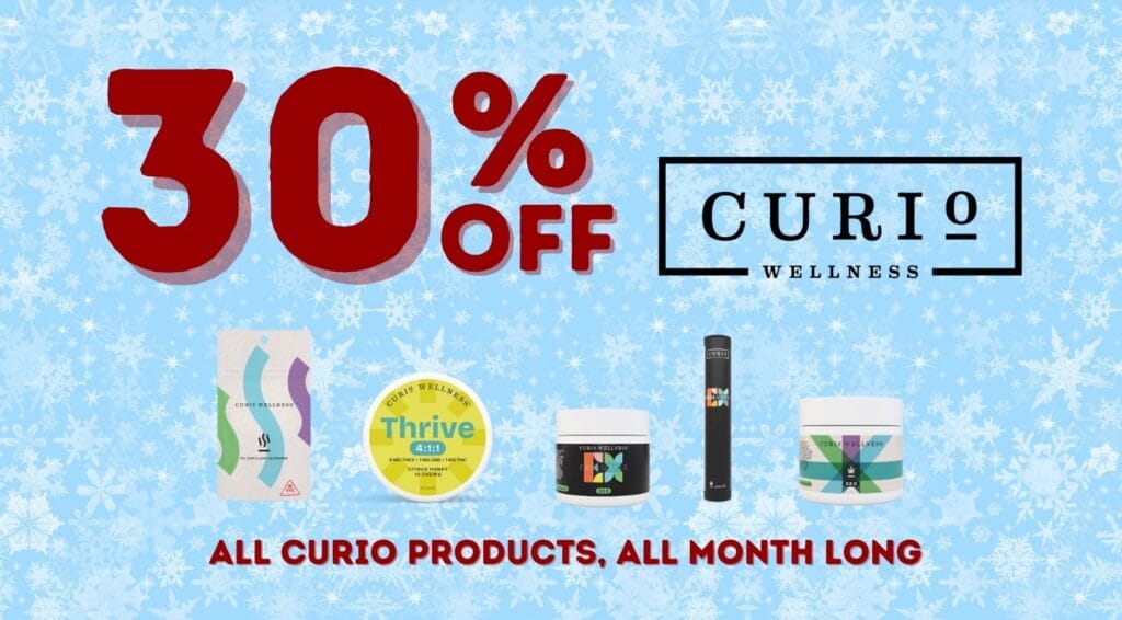 Get 30% off all Curio products all December long at Star Buds Blatimore
